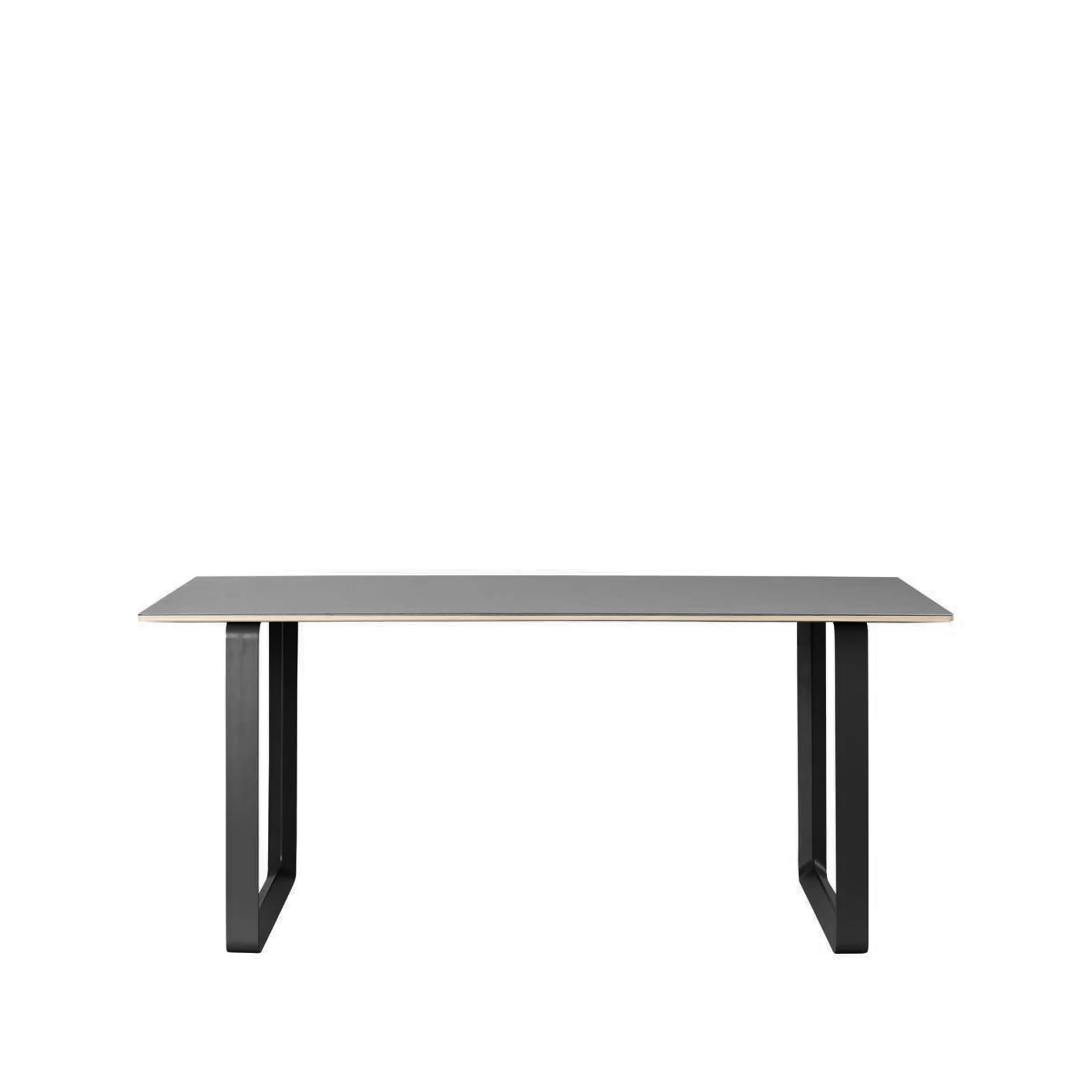 Mesa 70/70 170x85 cm, Black linoleum-Plywood-Black Muuto