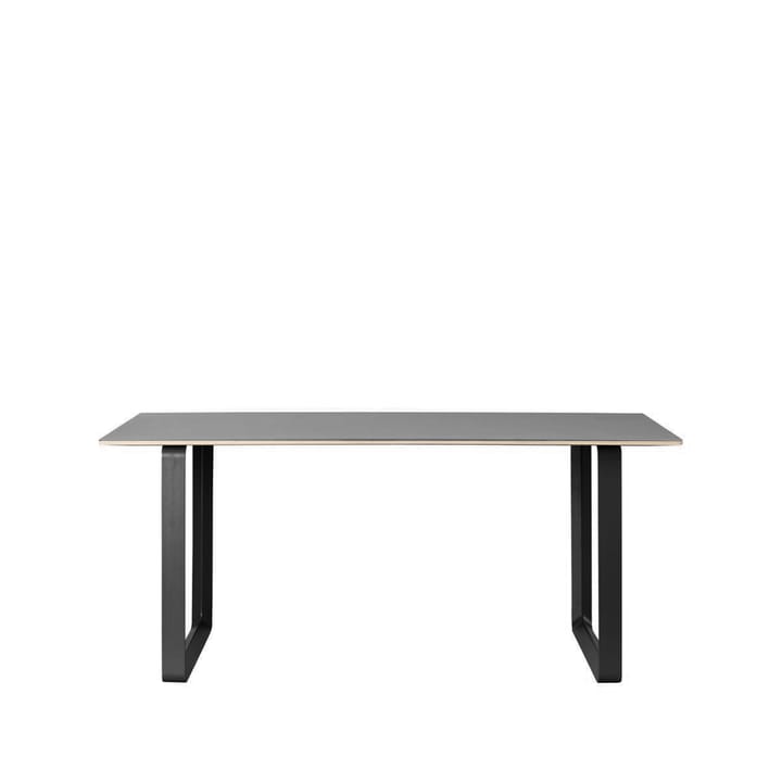 Mesa 70/70 170x85 cm - Black linoleum-Plywood-Black - Muuto