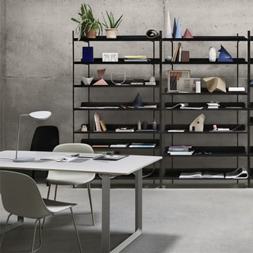 Mesa 70/70 170x85 cm - Black linoleum-Plywood-Black - Muuto