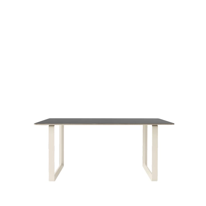 Mesa 70/70 170x85 cm - Black linoleum-Plywood-Sand - Muuto