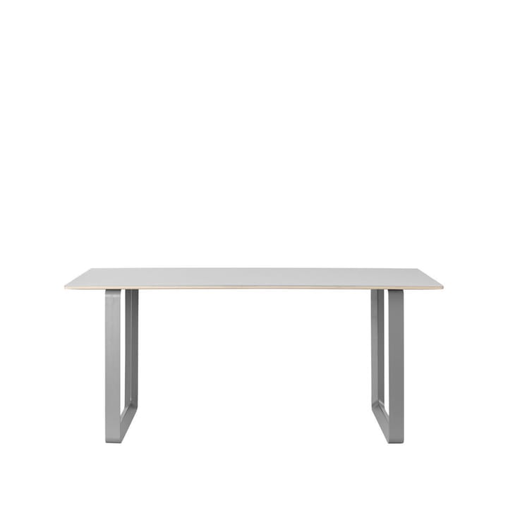 Mesa 70/70 170x85 cm - Grey linoleum-Plywood-Grey - Muuto