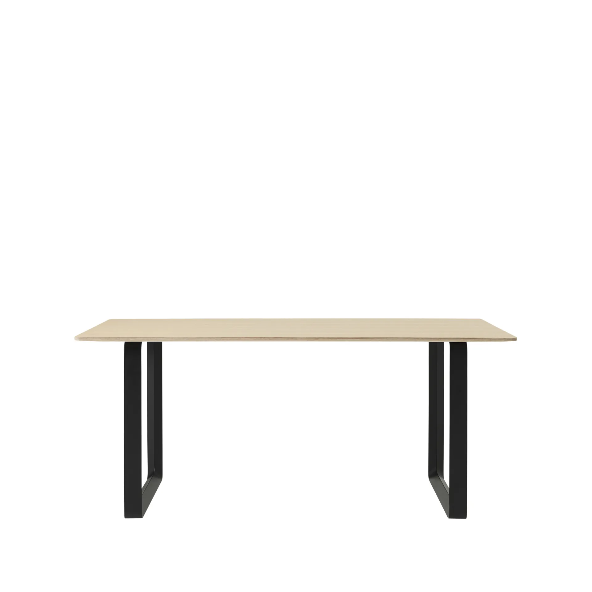 Mesa 70/70 170x85 cm, Oak veener-Plywood-Black Muuto