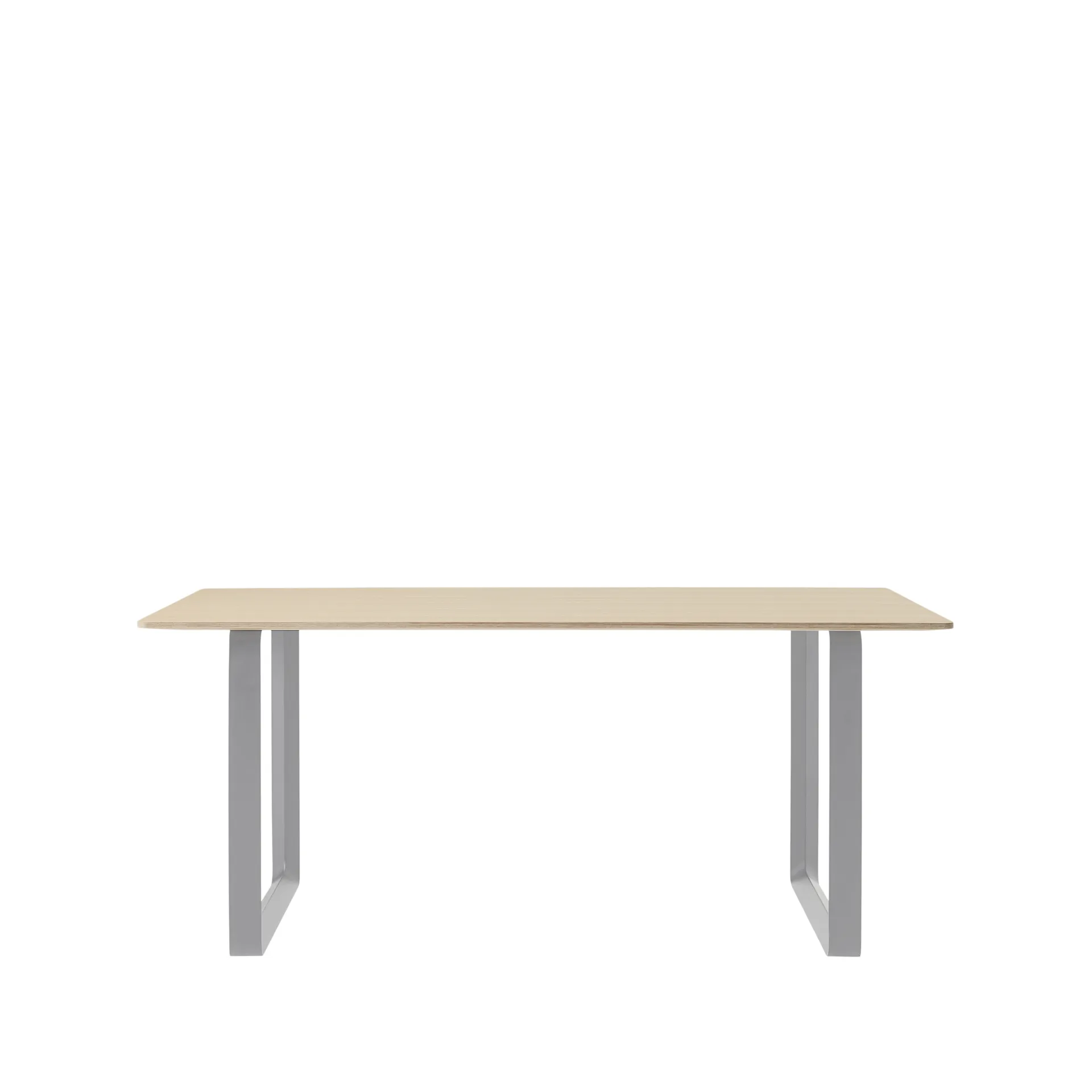 Mesa 70/70 170x85 cm, Oak veneer-Plywood-Grey Muuto
