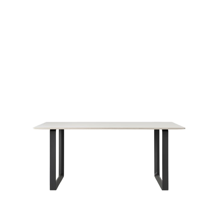 Mesa 70/70 170x85 cm - White laminate-Plywood-Black - Muuto
