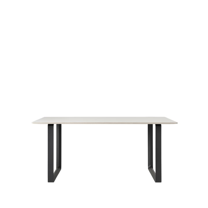 Mesa 70/70 170x85 cm - White laminate-Plywood-Black - Muuto