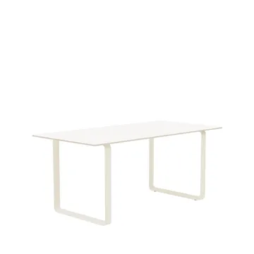 Mesa 70/70 170x85 cm - White laminate-Plywood-Sand - Muuto