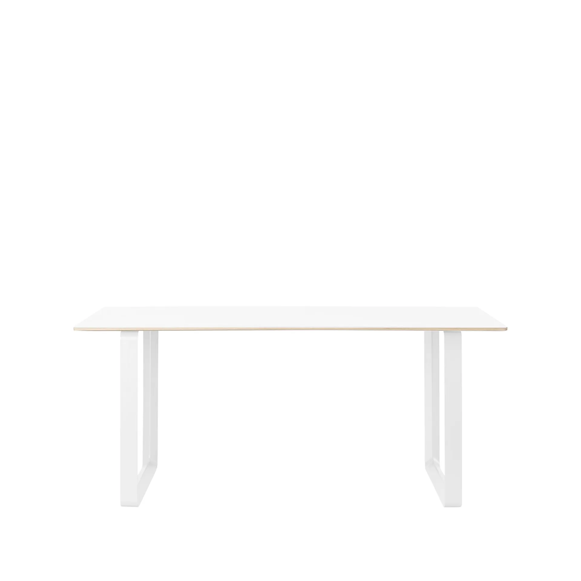Mesa 70/70 170x85 cm, White laminate-Plywood-White Muuto