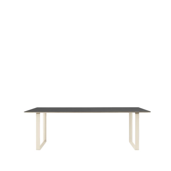 Mesa 70/70 225x90 cm - Black linoleum-Plywood-Sand - Muuto