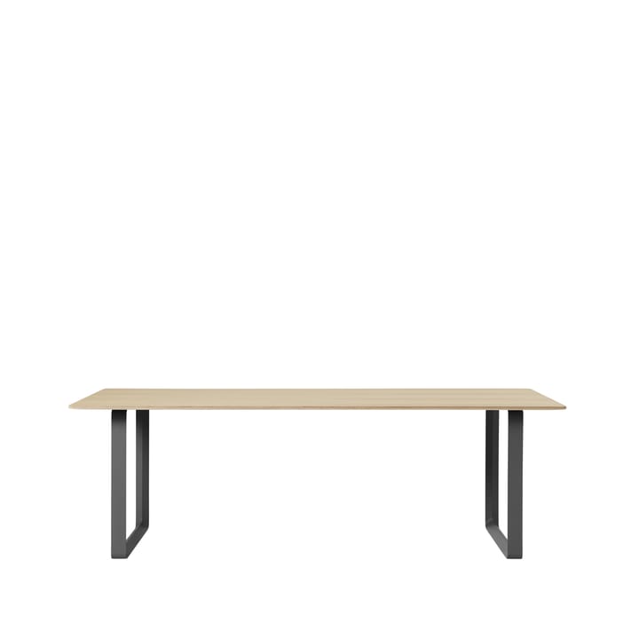 Mesa 70/70 225x90 cm - Oak veneer-Plywood-Black - Muuto