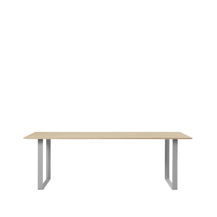 Mesa 70/70 225x90 cm - Oak veneer-Plywood-Grey - Muuto