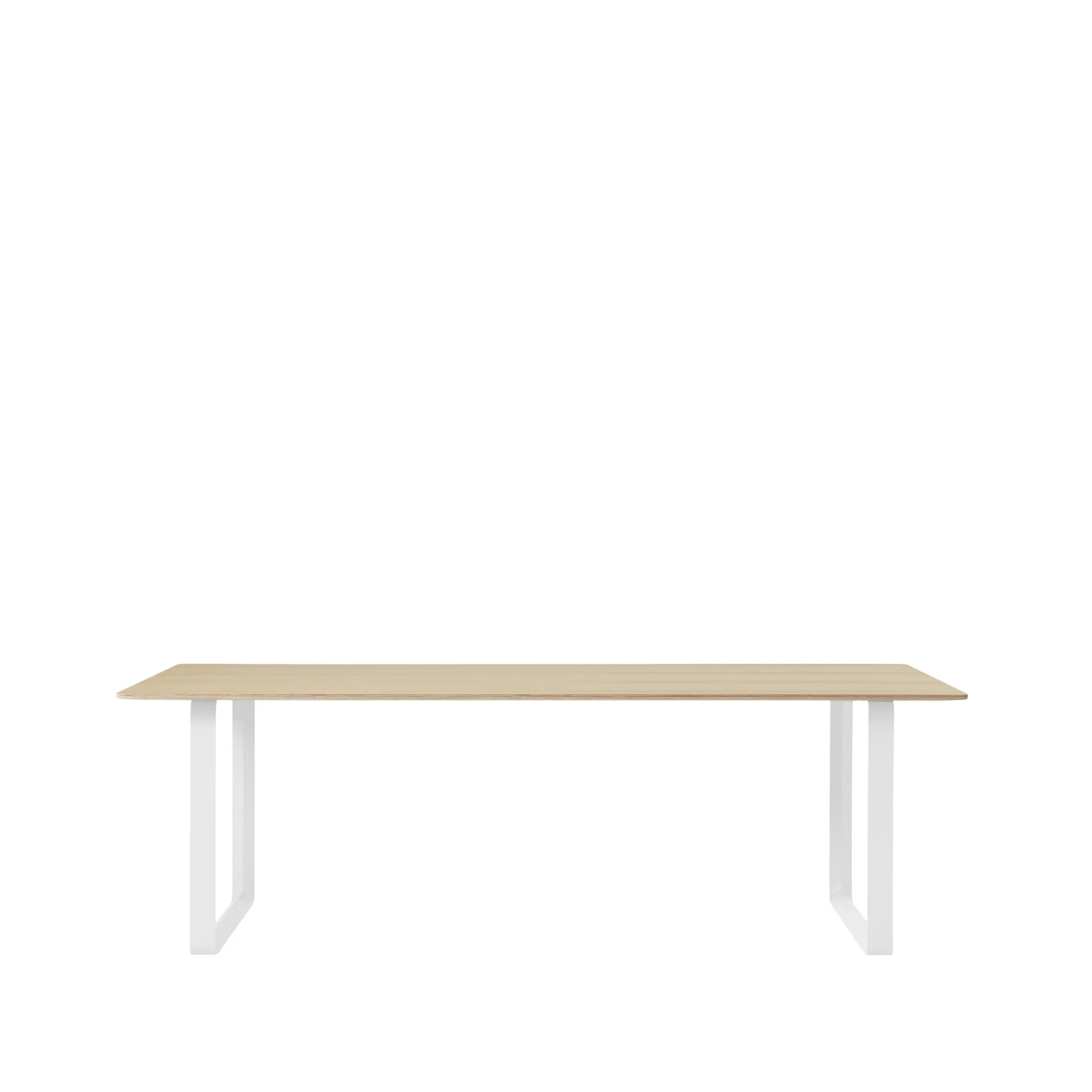 Mesa 70/70 225x90 cm, Oak venner-Plywood-White Muuto