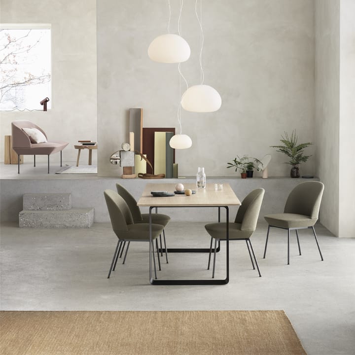 Mesa 70/70 225x90 cm, Solid oak-Black Muuto