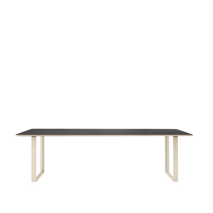 Mesa 70/70 255x108 cm - Black linoleum-Plywood-Sand - Muuto