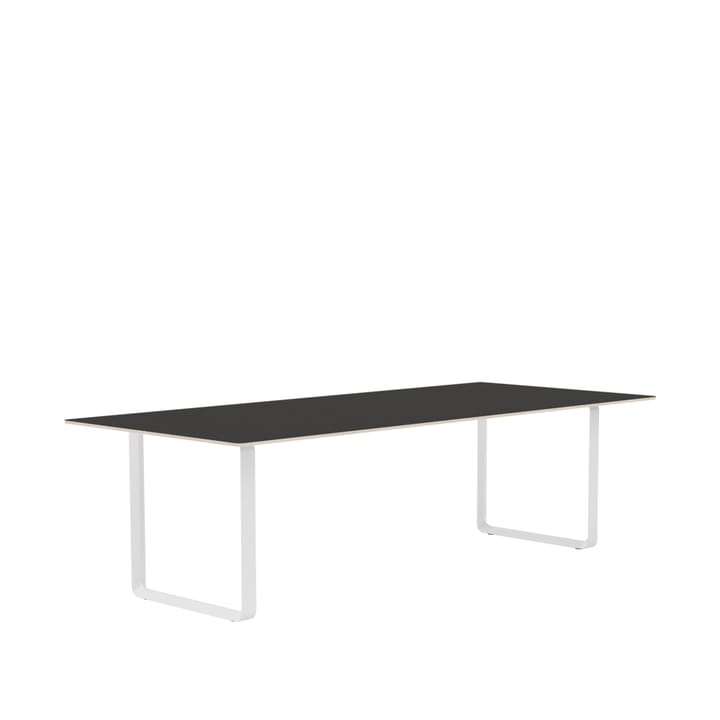 Mesa 70/70 255x108 cm - Black linoleum-Plywood-White - Muuto