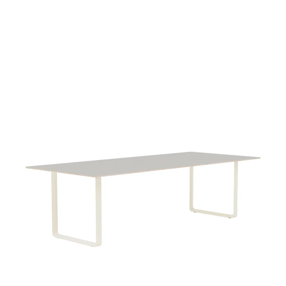 Mesa 70/70 255x108 cm, Grey linoleum-Plywood-Sand Muuto