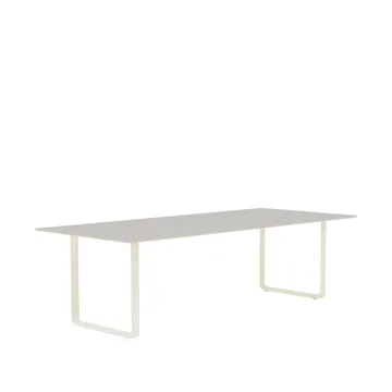 Mesa 70/70 255x108 cm - Grey linoleum-Plywood-Sand - Muuto