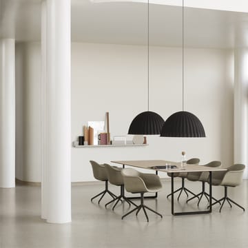 Mesa 70/70 295x108 cm - Black linoleum-Plywood-White - Muuto