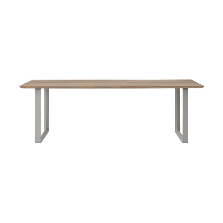 Mesa 70/70 Outdoor 225x90 cm con estructura de acero gris Muuto