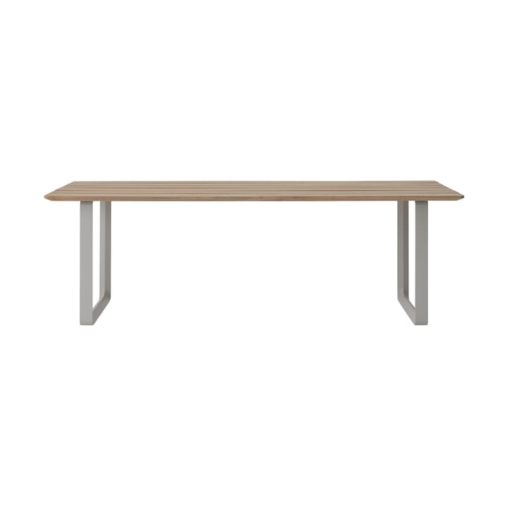 Mesa 70/70 Outdoor 225x90 cm con estructura de acero gris - undefined - Muuto