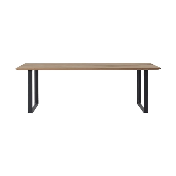 Mesa 70/70 Outdoor 225x90 cm con estructura de acero negro - undefined - Muuto