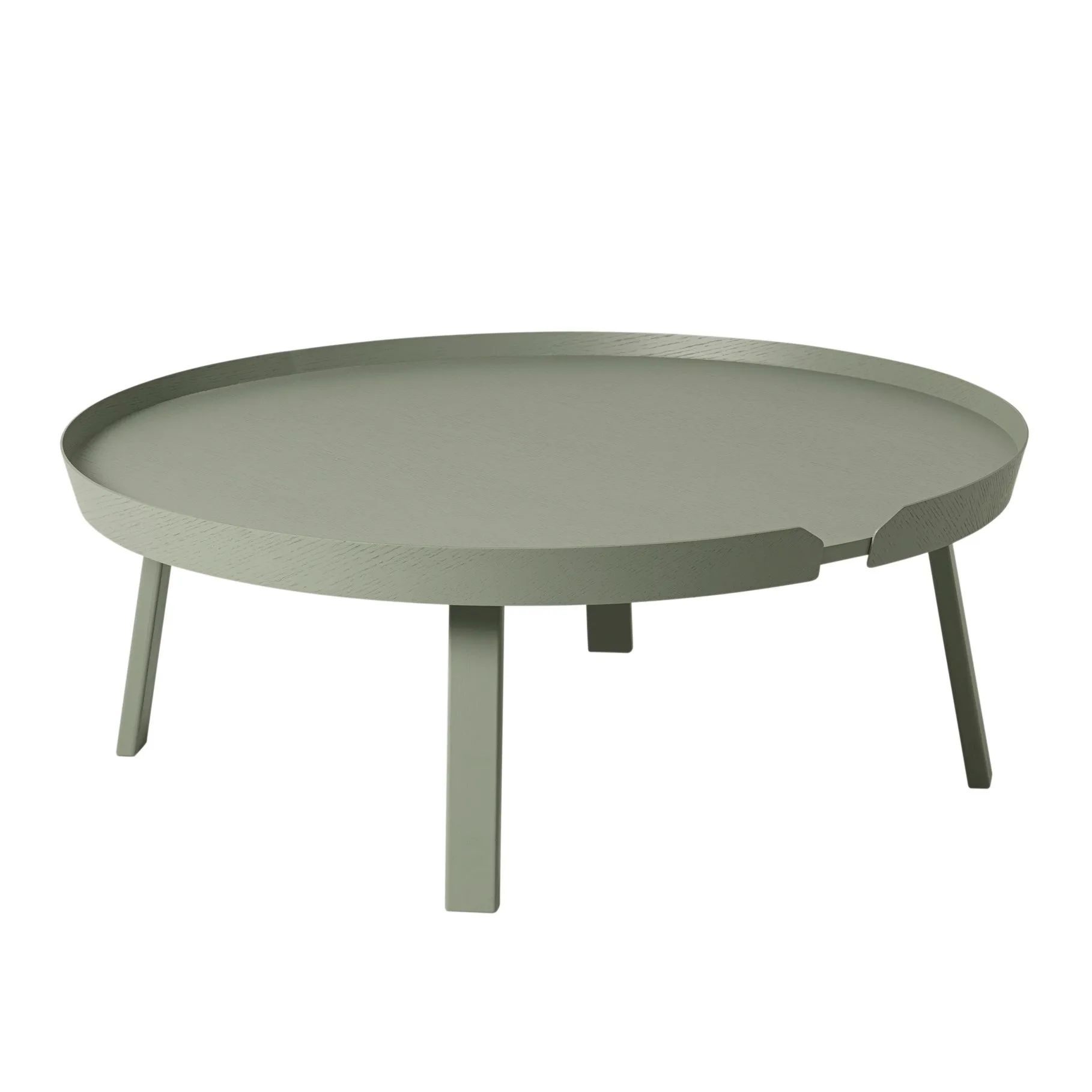 Mesa auxiliar Around extra large, Dusty green Muuto