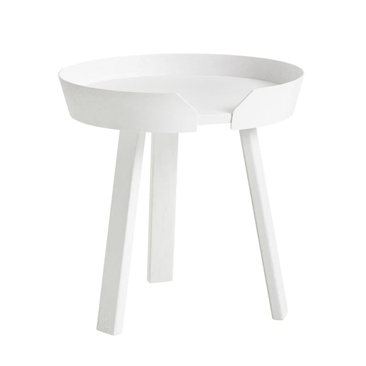 Mesa auxiliar Around, pequeña - blanco - Muuto