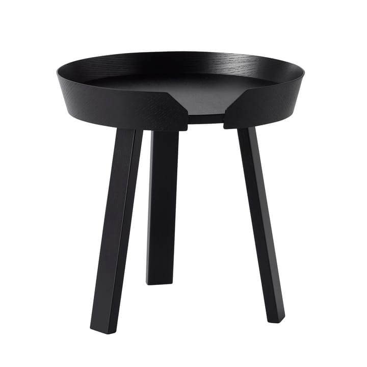 Mesa auxiliar Around, pequeña - negro - Muuto