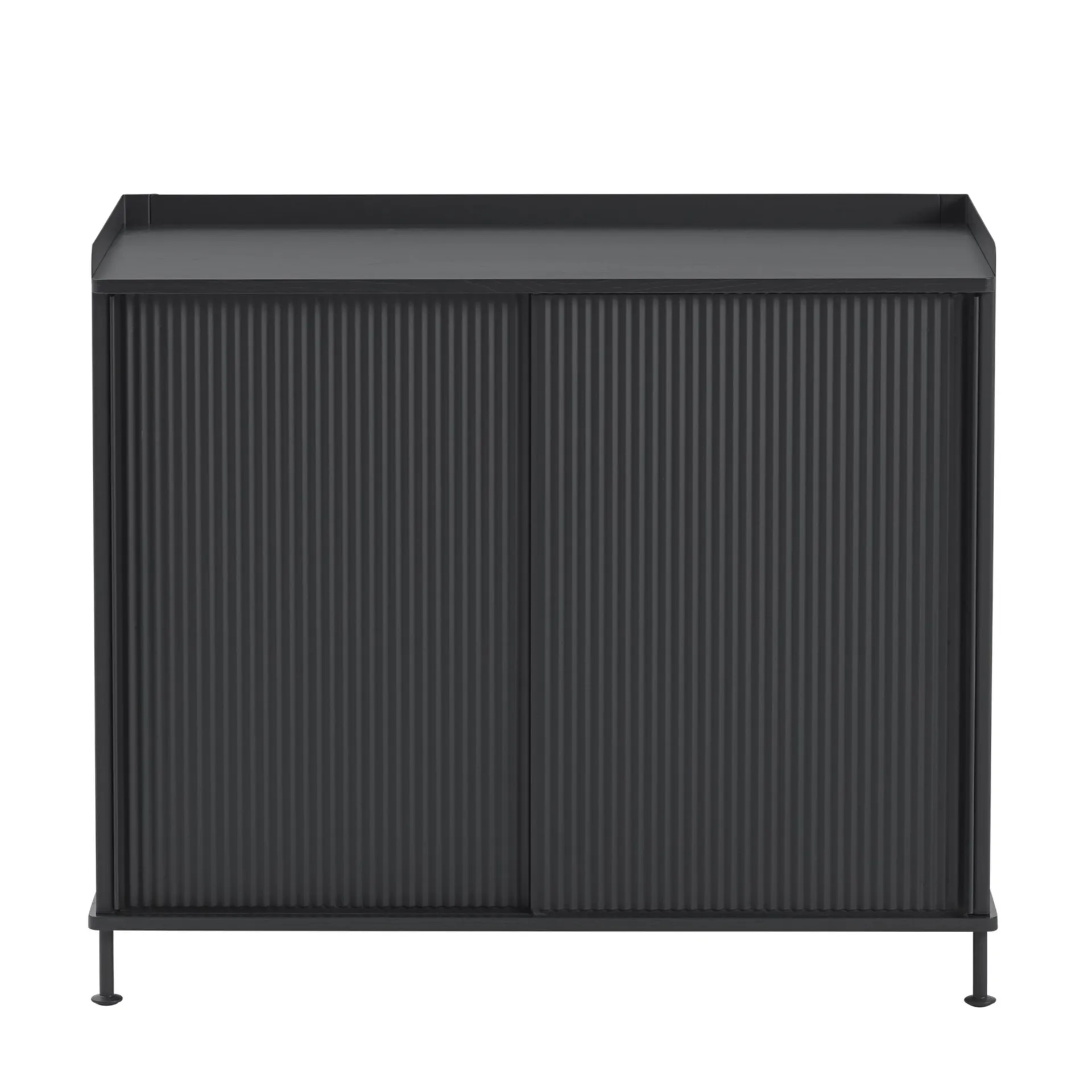 Mesa auxiliar Enfold, alta, Black-black Muuto
