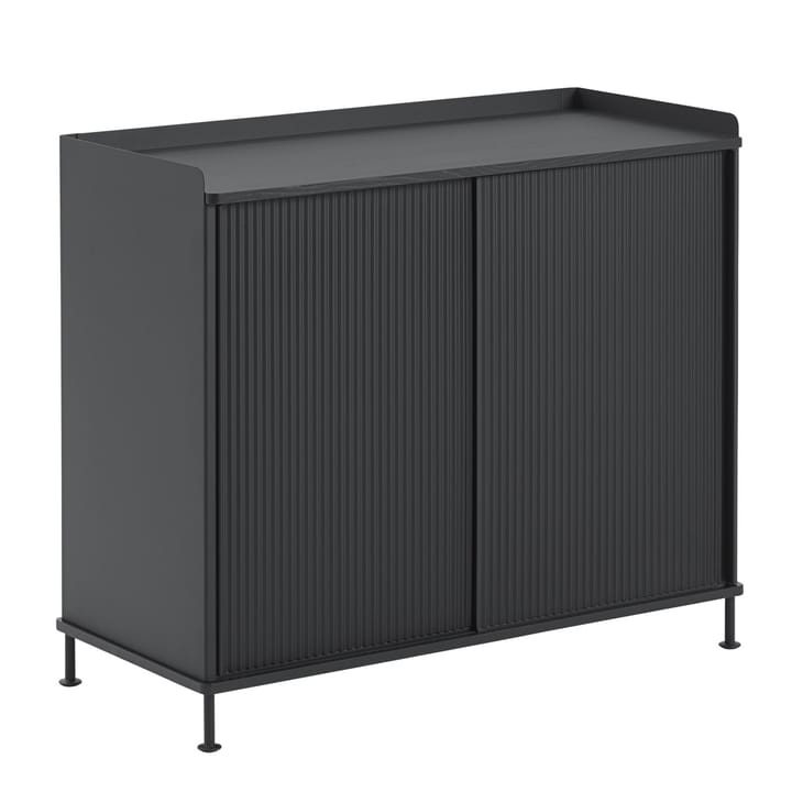 Mesa auxiliar Enfold, alta - Black-black - Muuto