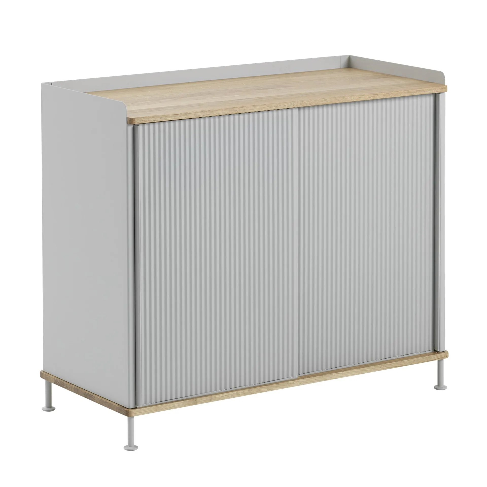 Mesa auxiliar Enfold, alta, Oak-grey Muuto