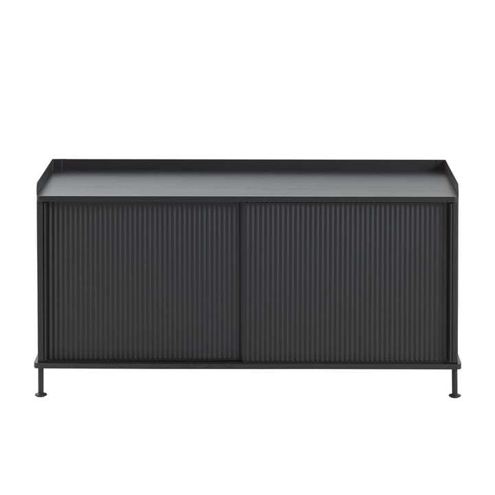 Mesa auxiliar Enfold baja 125x45x63 cm - Black-Black - Muuto