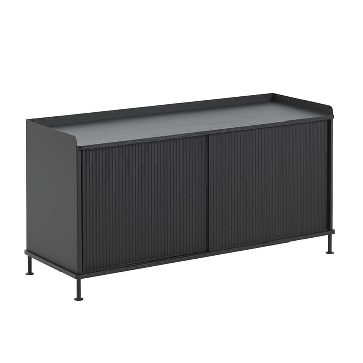 Mesa auxiliar Enfold baja 125x45x63 cm - Black-Black - Muuto