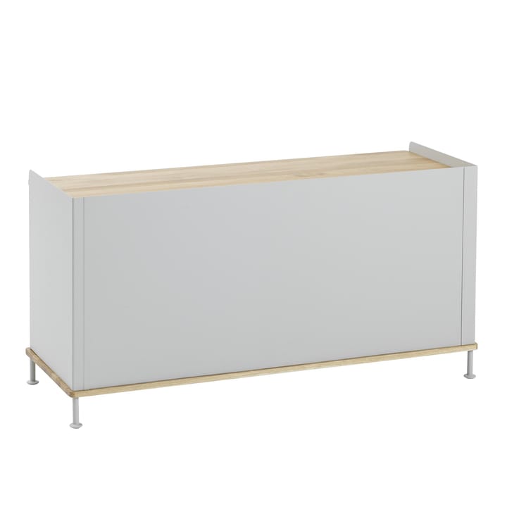 Mesa auxiliar Enfold baja 125x45x63 cm - Oak-Grey - Muuto