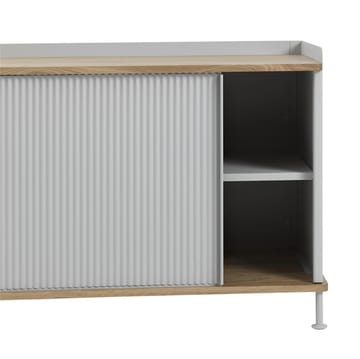 Mesa auxiliar Enfold baja 125x45x63 cm - Oak-Grey - Muuto