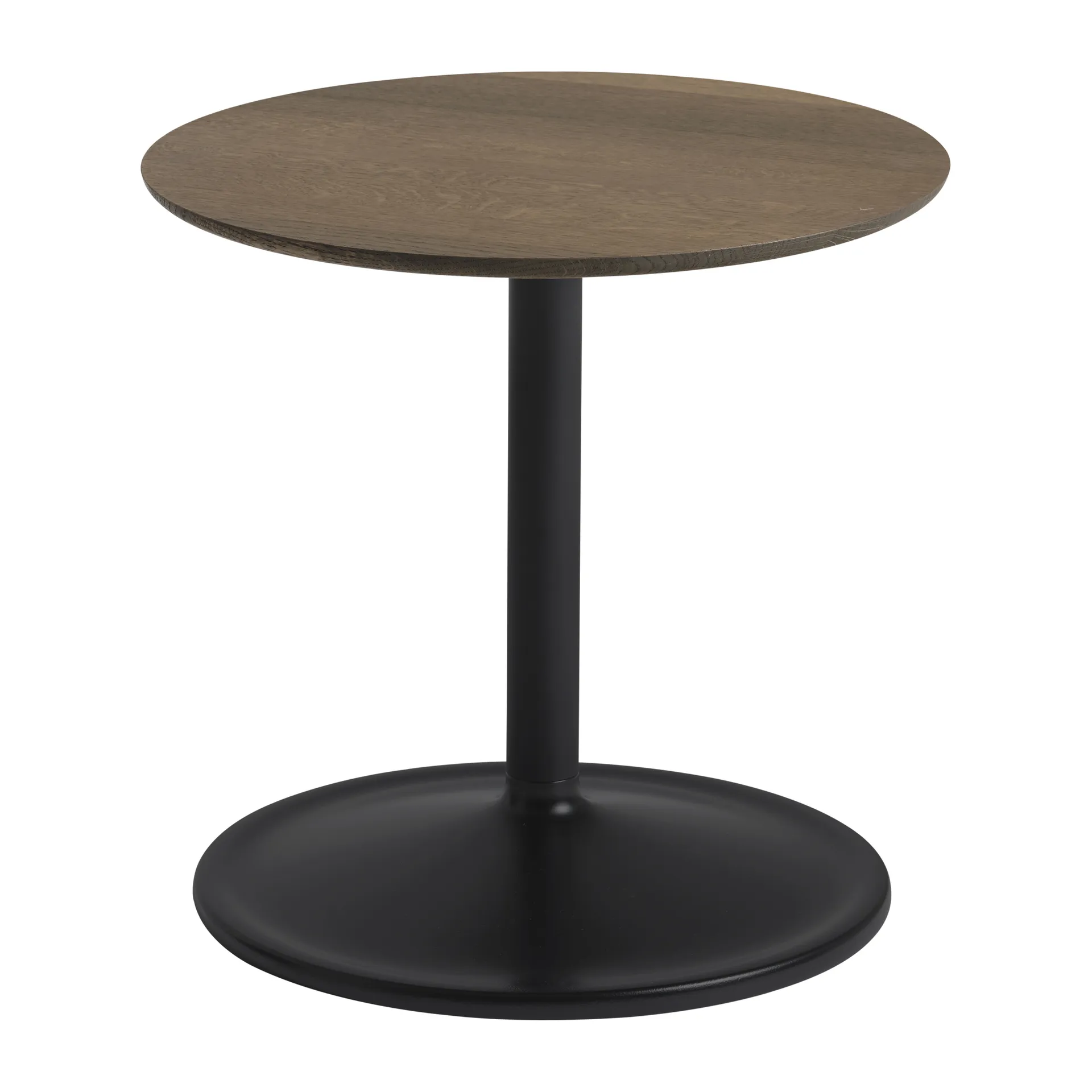 Mesa auxiliar Soft 40 cm, Solid smoked oak-black Muuto