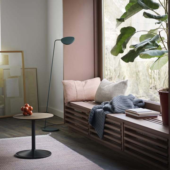Mesa auxiliar Soft Ø41cm, Orange laminate H: 40 cm Muuto