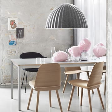 Mesa Base - White, borde de madera contrachapada, 140x80cm - Muuto
