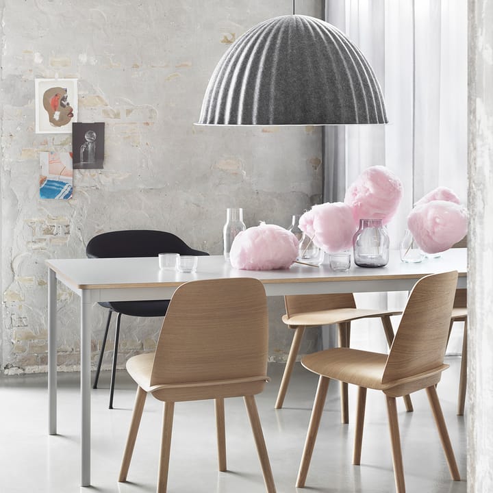 Mesa Base, White, borde de madera contrachapada, 140x80cm Muuto
