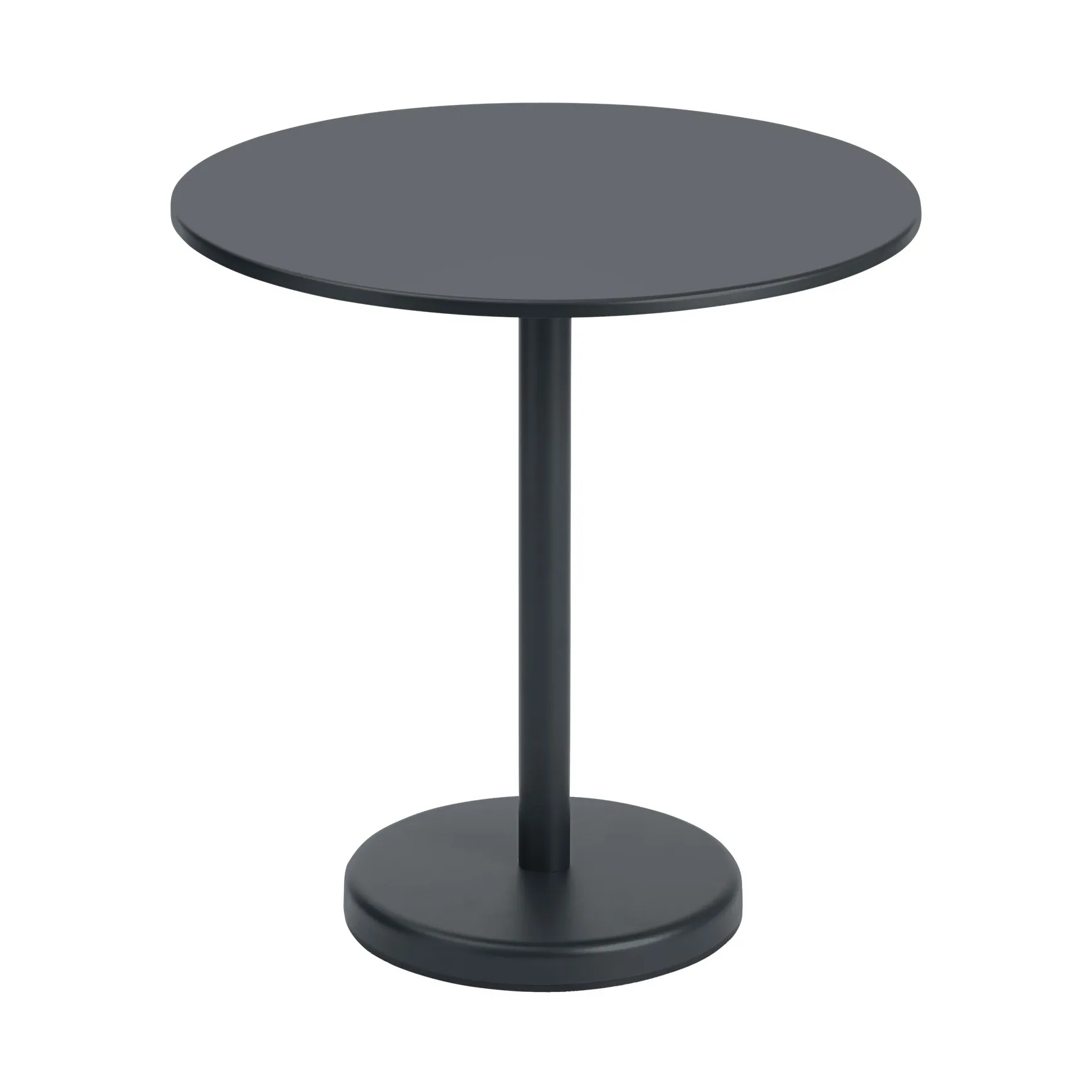 Mesa de acero Linear Ø70 cm, Black Muuto