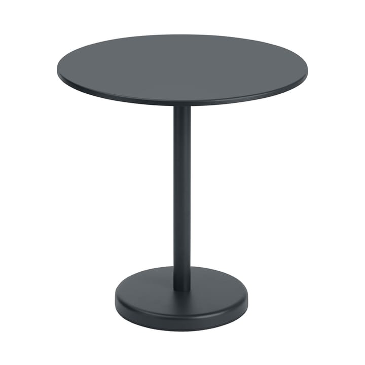 Mesa de acero Linear Ø70 cm - Black - Muuto