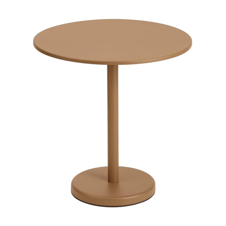Mesa de acero Linear Ø70 cm - Burnt orange - Muuto