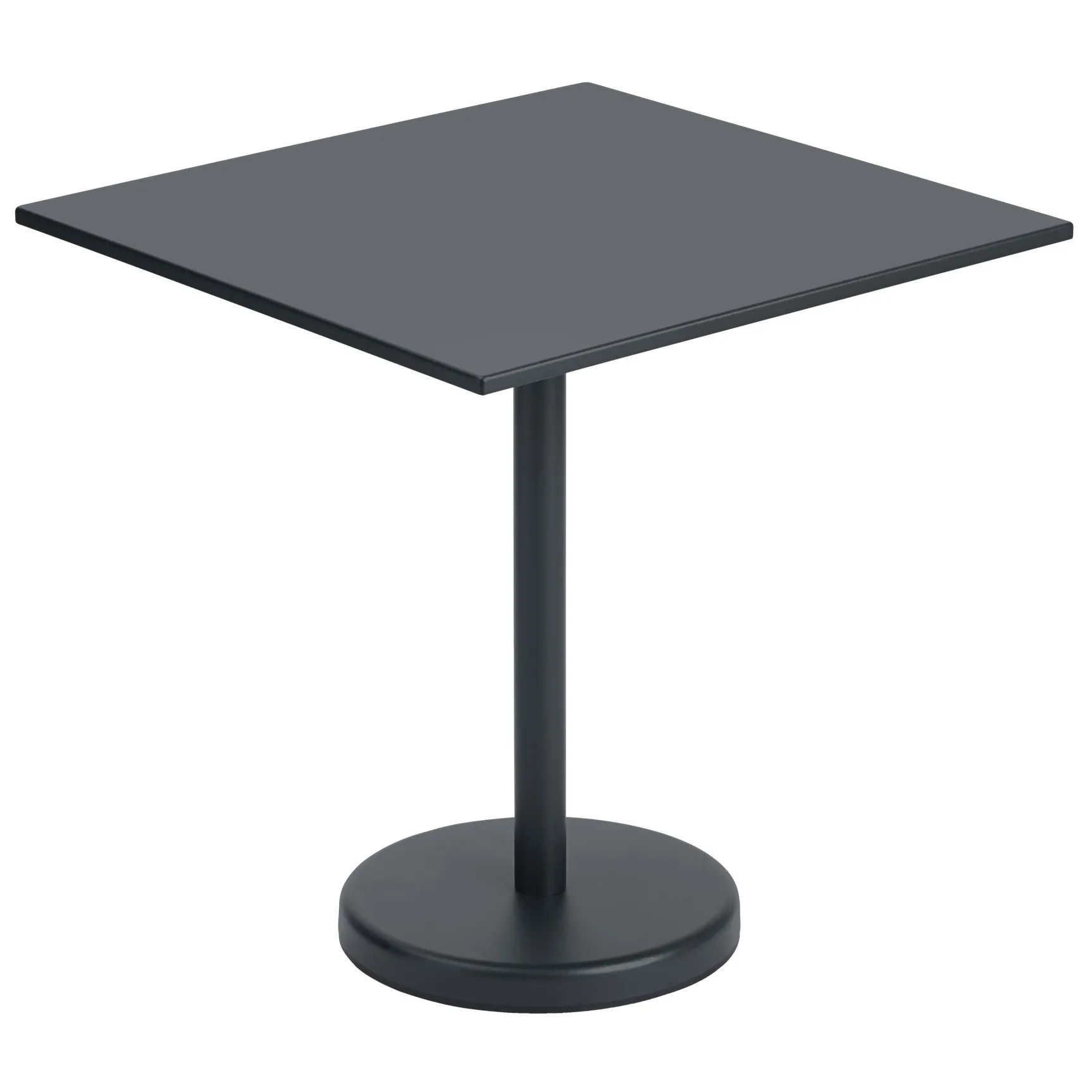 Mesa de acero Linear 70x70 cm, Black Muuto