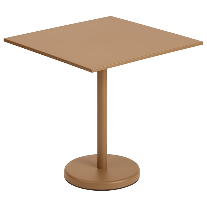 Mesa de acero Linear 70x70 cm - Burnt orange - Muuto