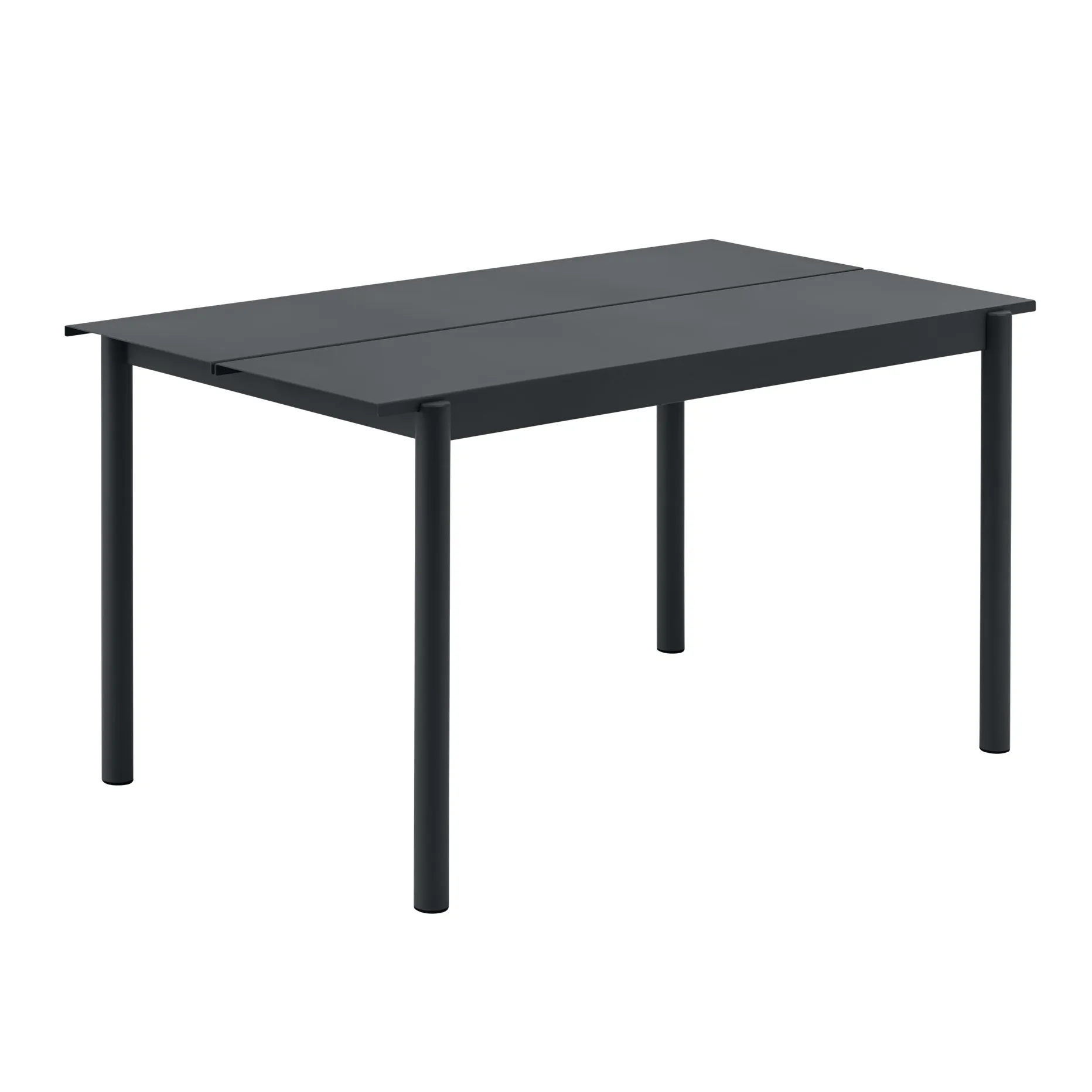 Mesa de acero Linear steel table 140 cm, Black Muuto