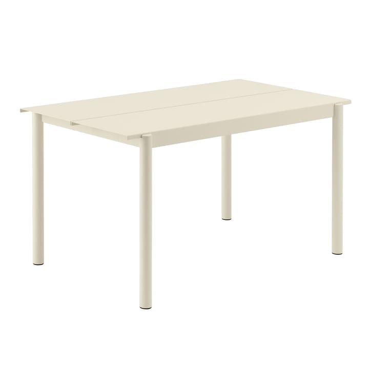 Mesa de acero Linear steel table 140 cm - blanco - Muuto