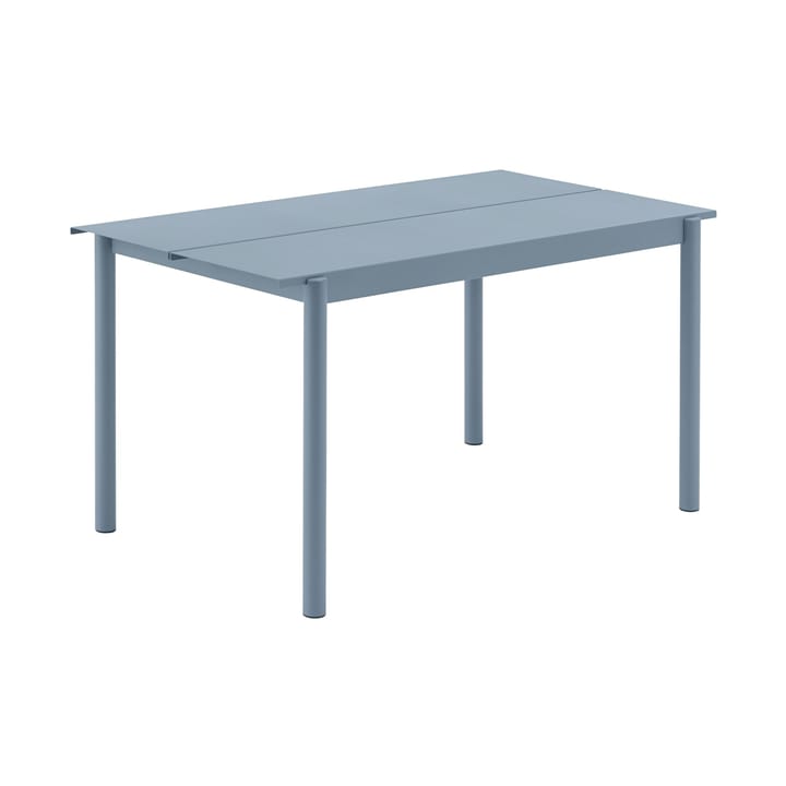 Mesa de acero Linear steel table 140 cm - Pale blue - Muuto