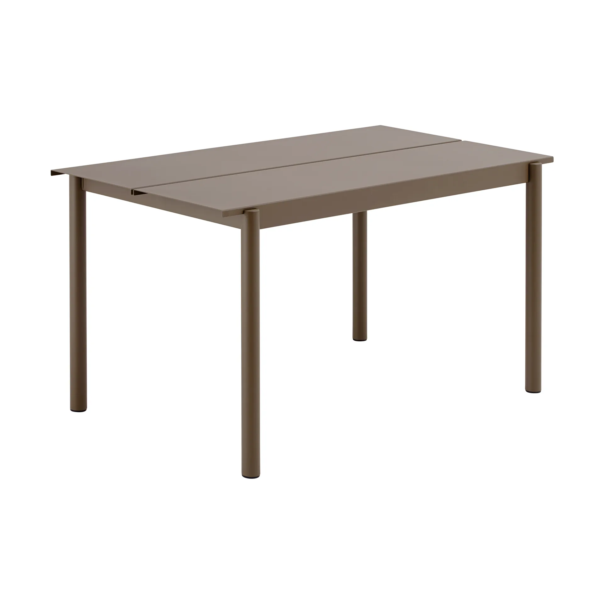 Mesa de acero Linear steel table 140 cm, Topo Muuto