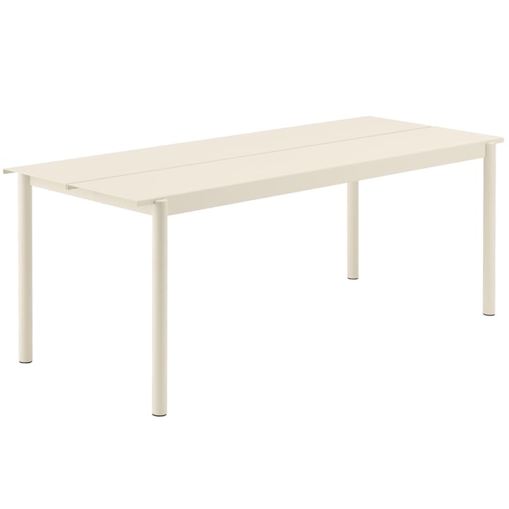 Mesa de acero Linear steel table 200 cm - blanco - Muuto