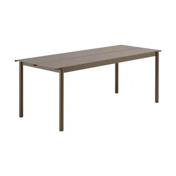 Mesa de acero Linear steel table 200 cm - Topo - Muuto