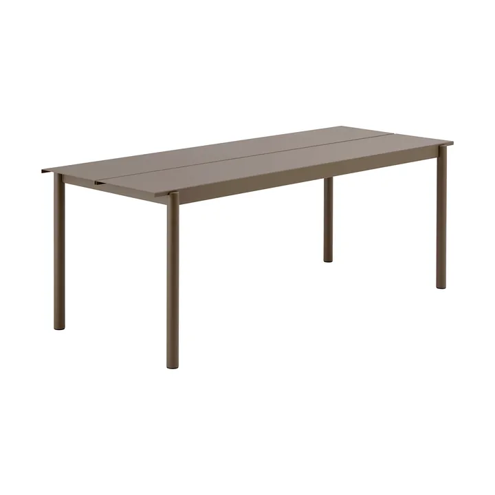Mesa de acero Linear steel table 200 cm - Topo - Muuto